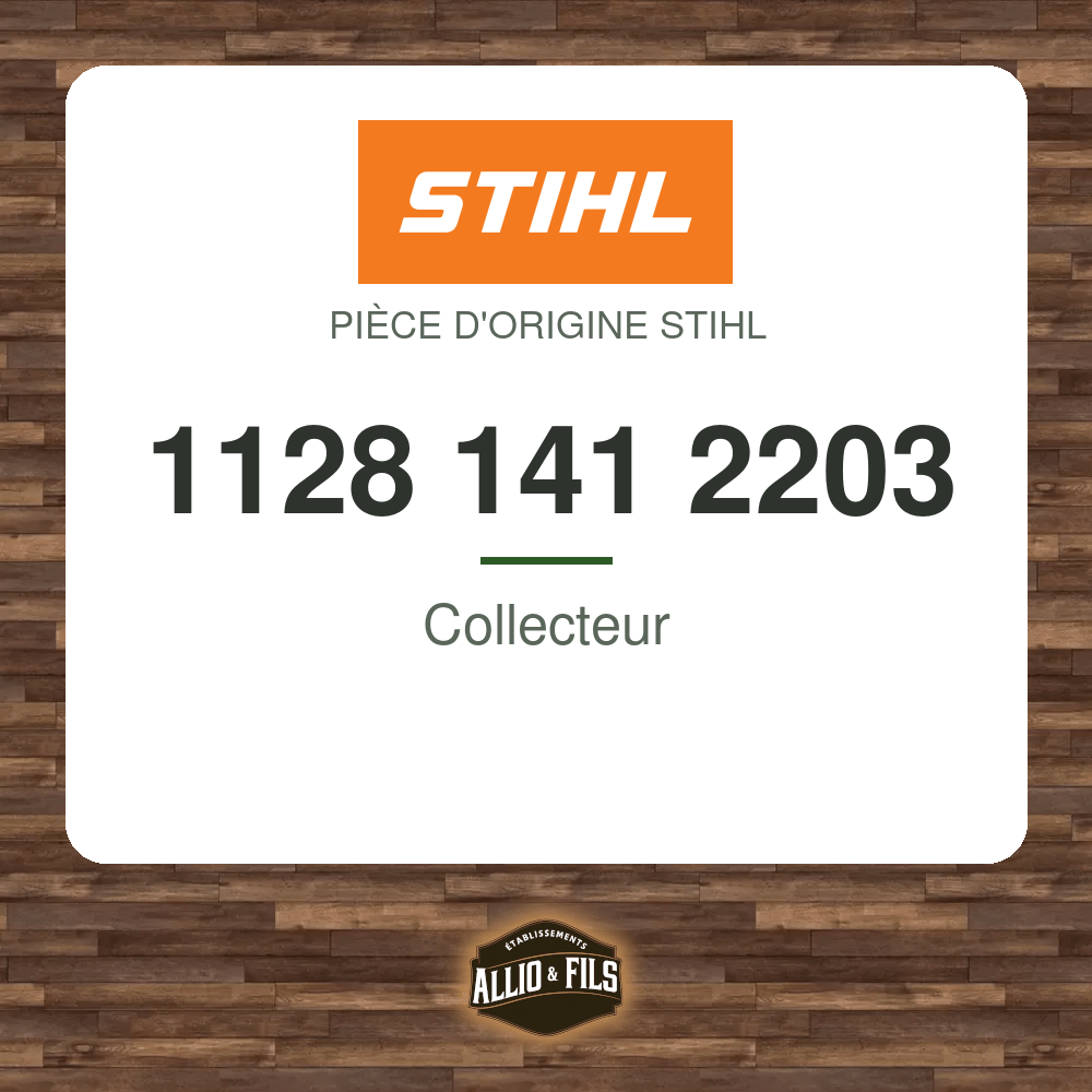 Collecteur - Stihl 1128 141 2203