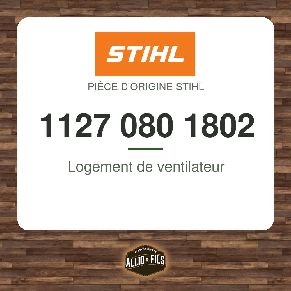 Logement de ventilateur - Stihl 1127 080 1802