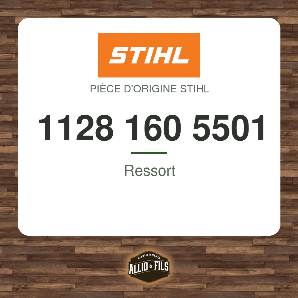 Ressort - Stihl 1128 160 5501