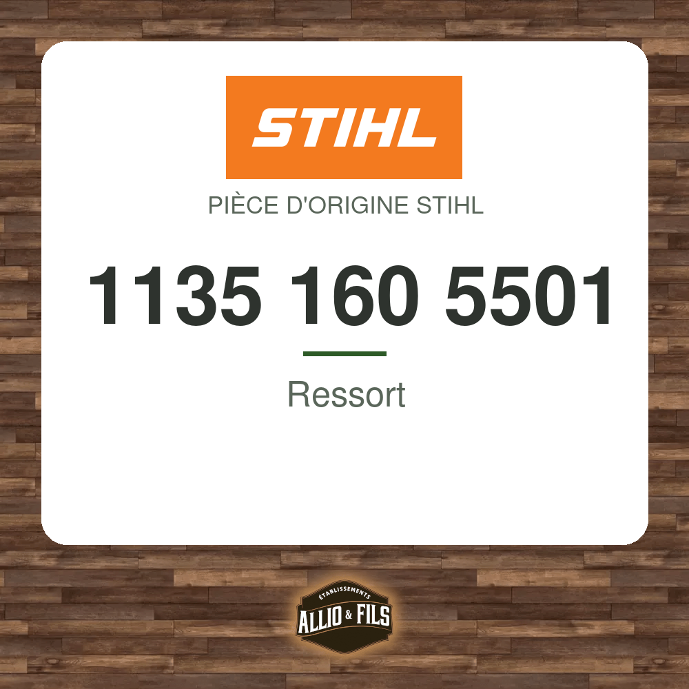 Ressort - Stihl 1135 160 5501