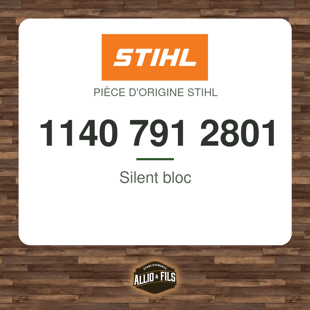 Silent bloc - Stihl 1140 791 2801