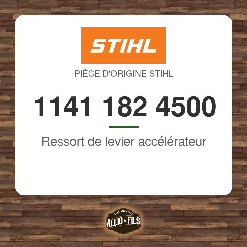 Ressort de levier accélérateur - Stihl 1141 182 4500