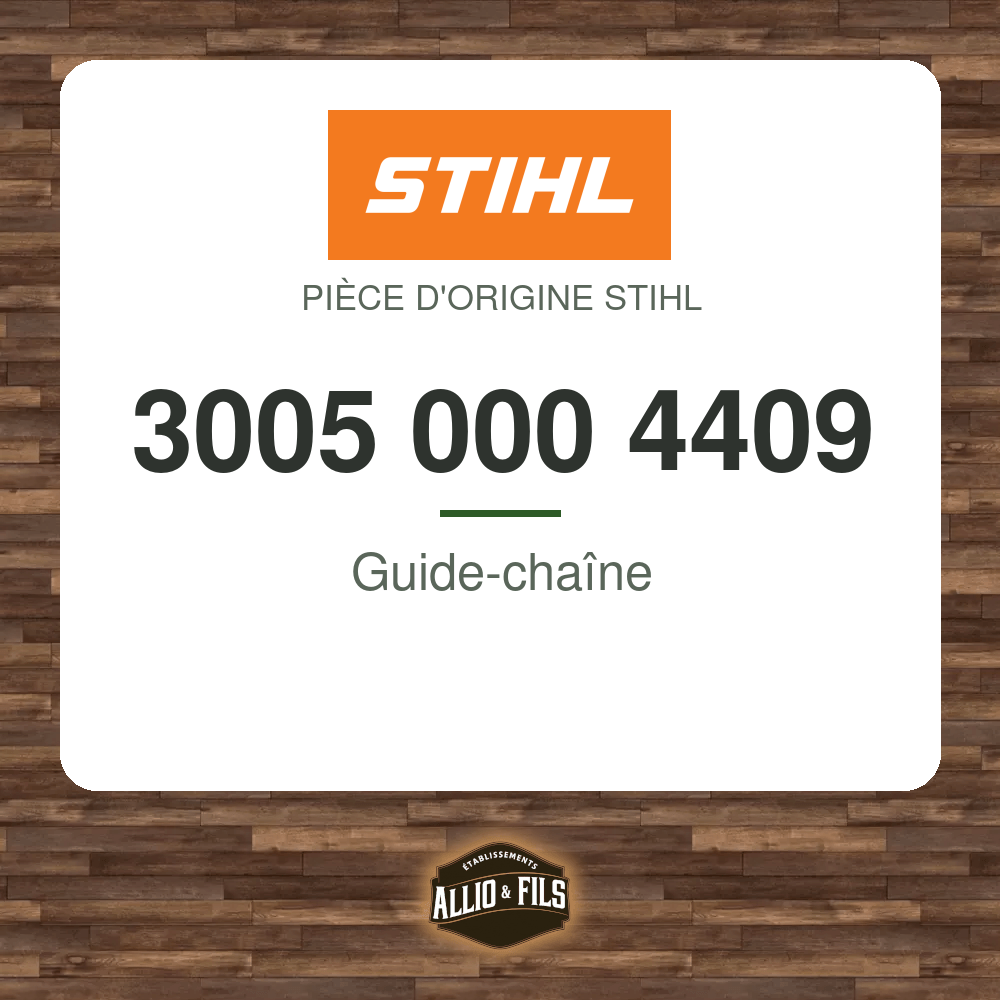 Guide-chaîne - Stihl 3005 000 4409