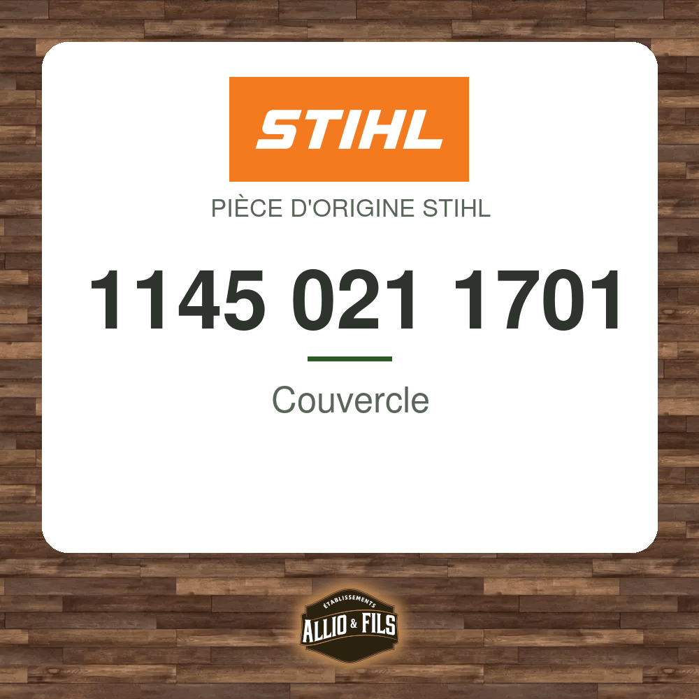 Couvercle - Stihl 1145 021 1701