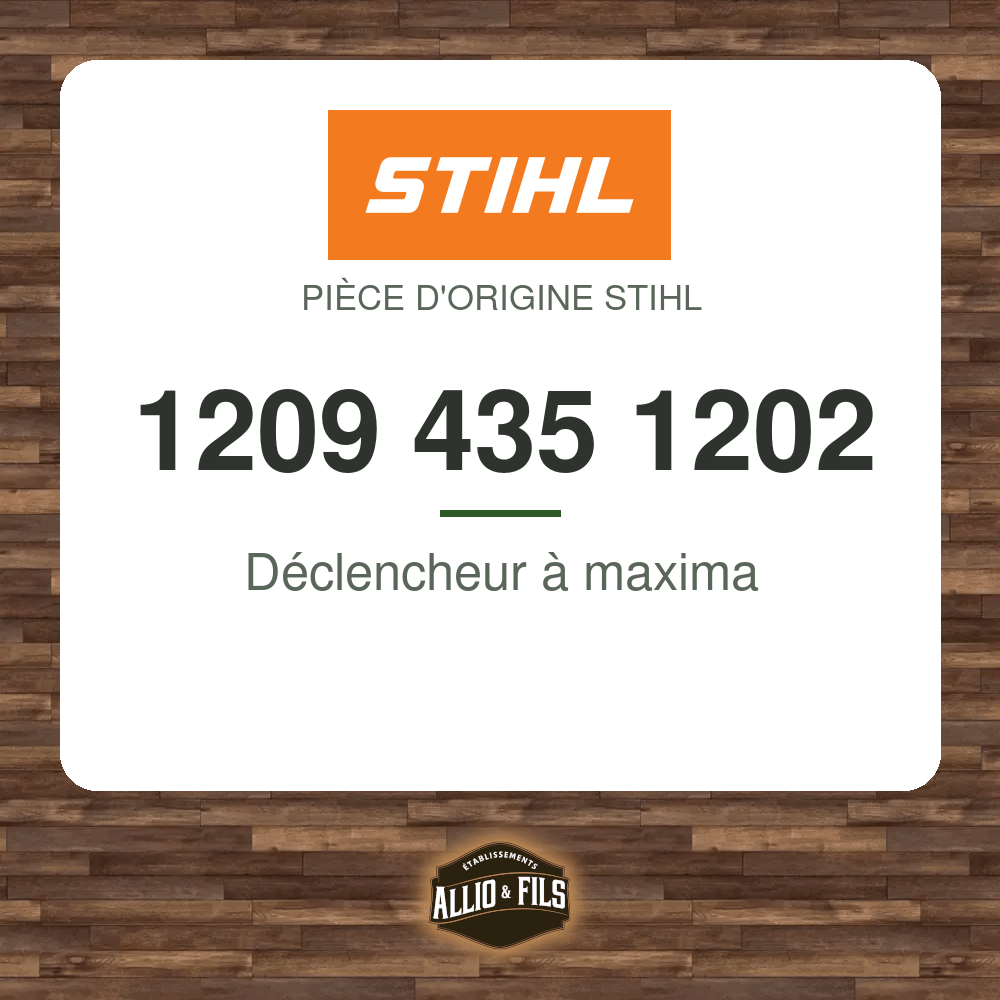 Déclencheur à maxima - Stihl 1209 435 1202