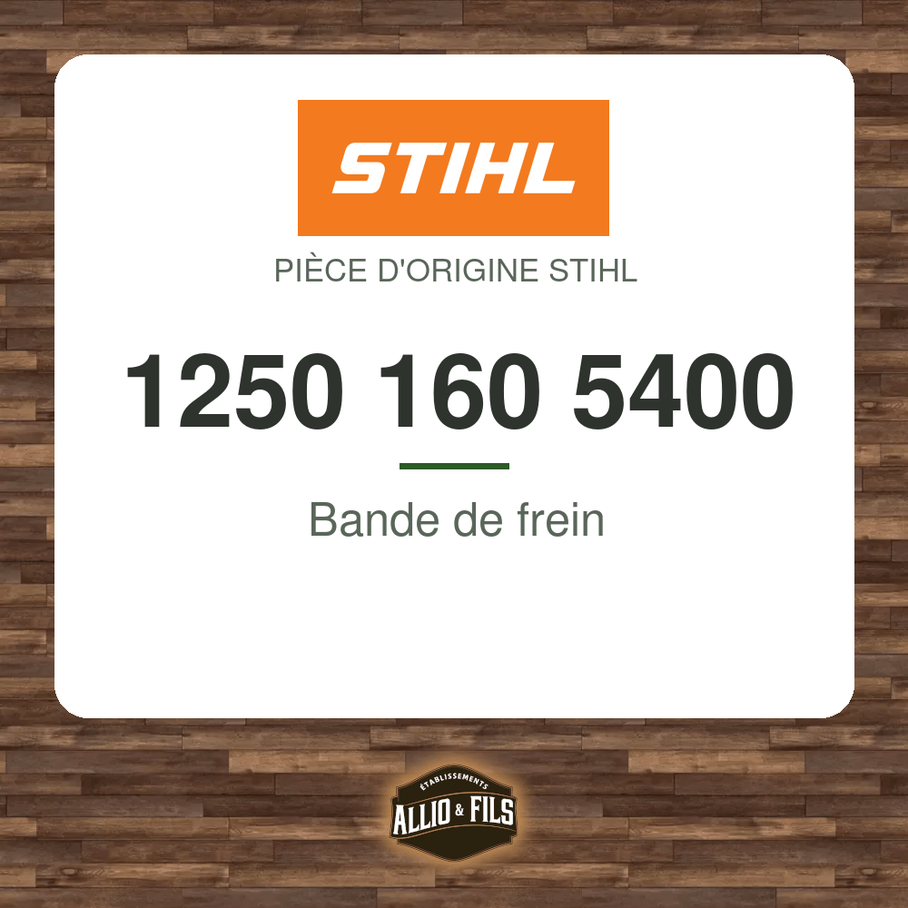Bande de frein - Stihl 1250 160 5400