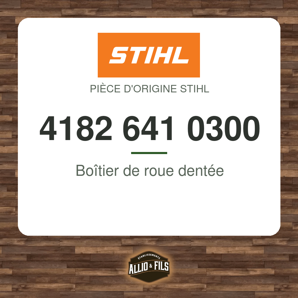 Boîtier de roue dentée - Stihl 4182 641 0300
