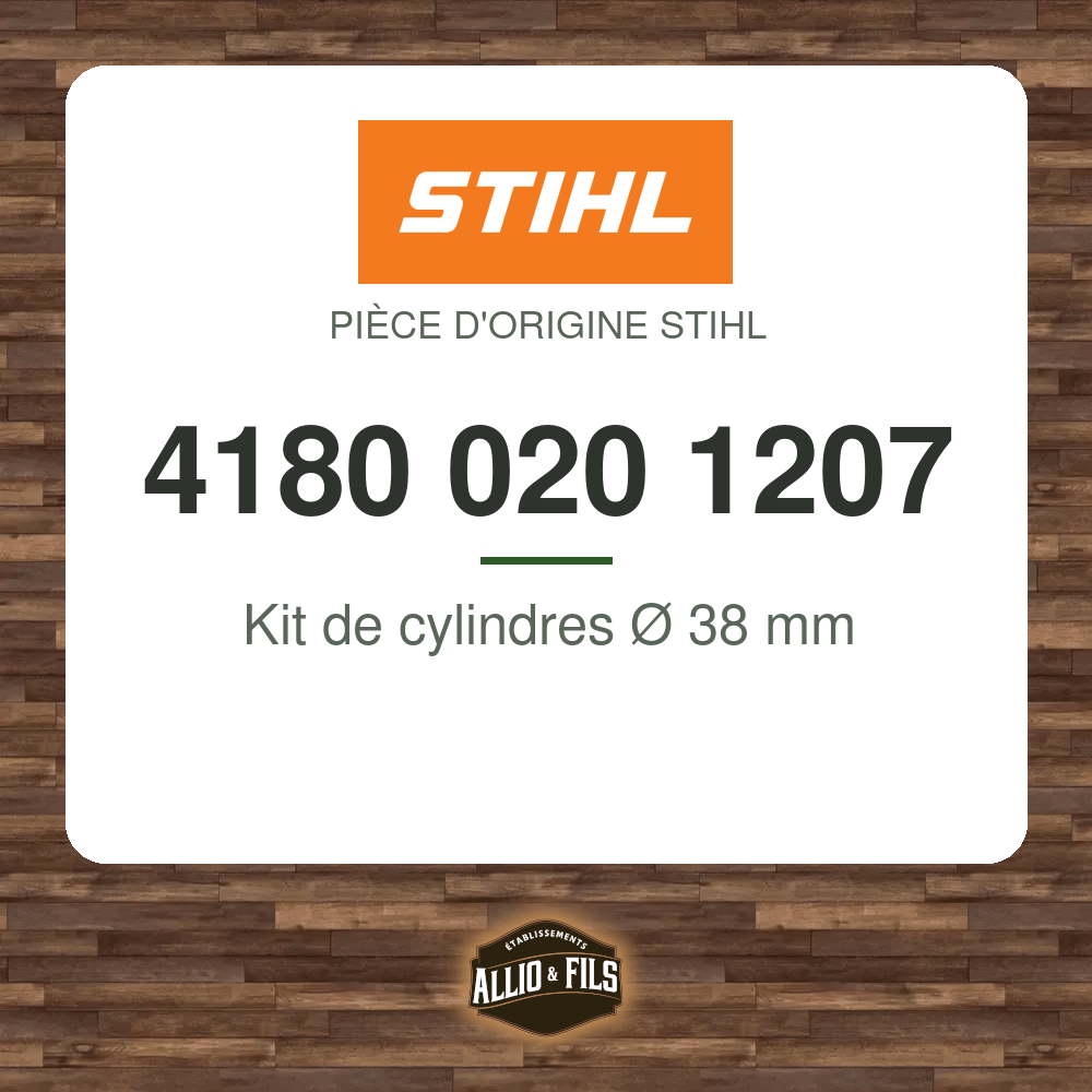 Kit de cylindres Ø 38 mm - Stihl 4180 020 1207