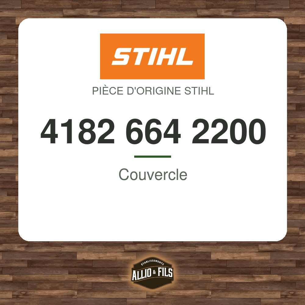 Couvercle - Stihl 4182 664 2200