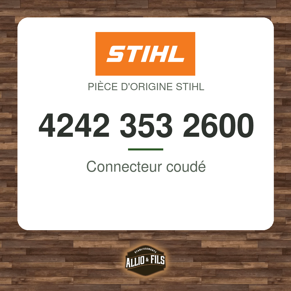 Connecteur coudé - Stihl 4242 353 2600