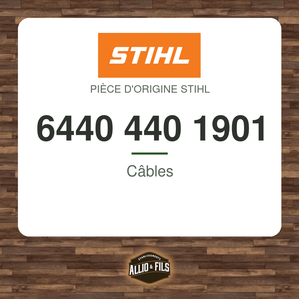 Câbles - Stihl 6440 440 1901
