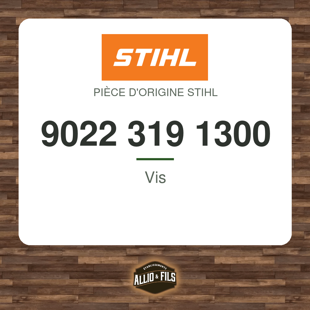 Vis - Stihl 9022 319 1300