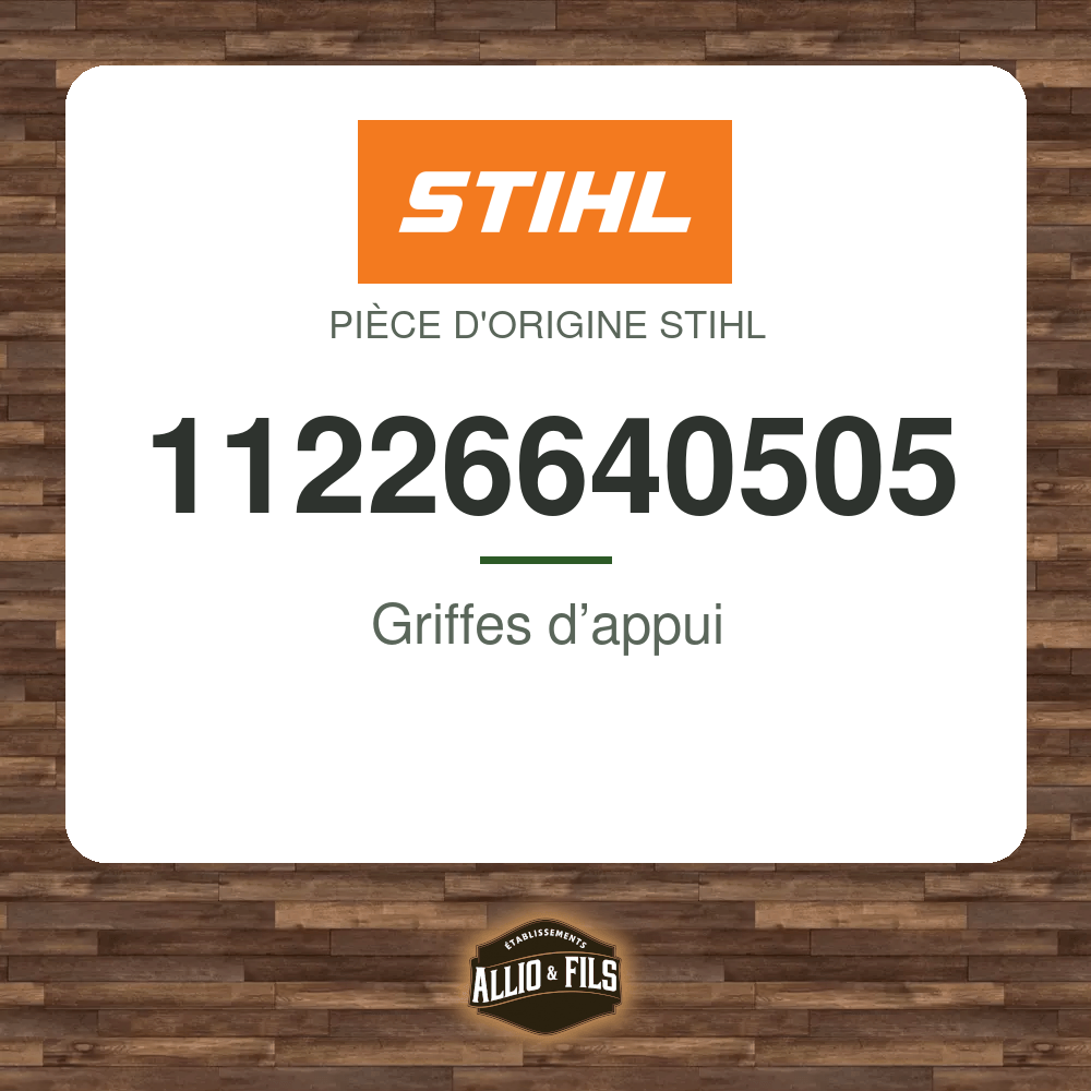 Griffes d’appui - Stihl 11226640505