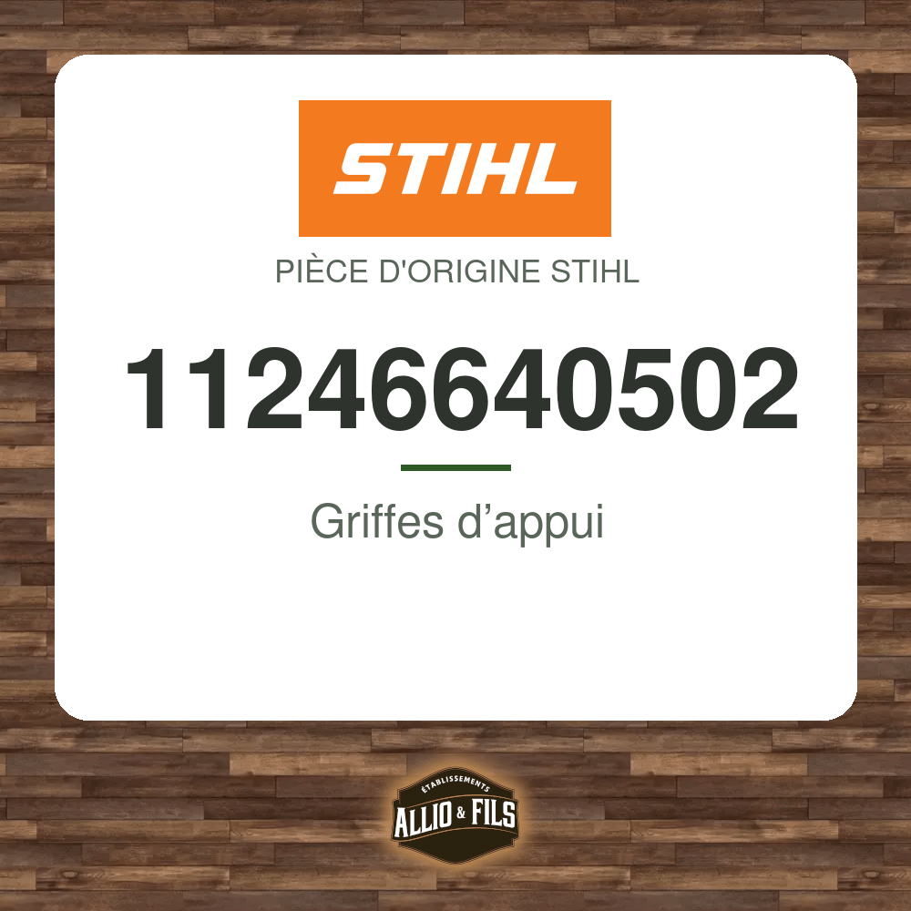 Griffes d’appui - Stihl 11246640502