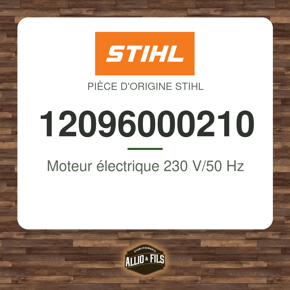 Moteur électrique 230 V/50 Hz - Stihl 12096000210