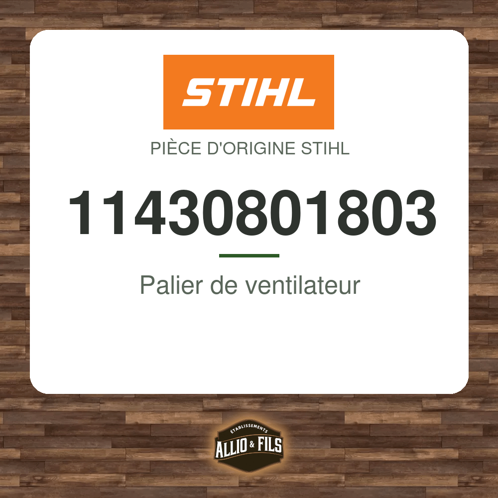 Palier de ventilateur - Stihl 11430801803