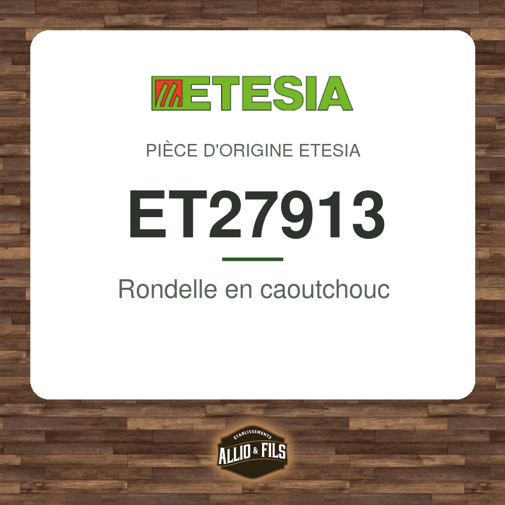 Rondelle en caoutchouc - Etesia ET27913