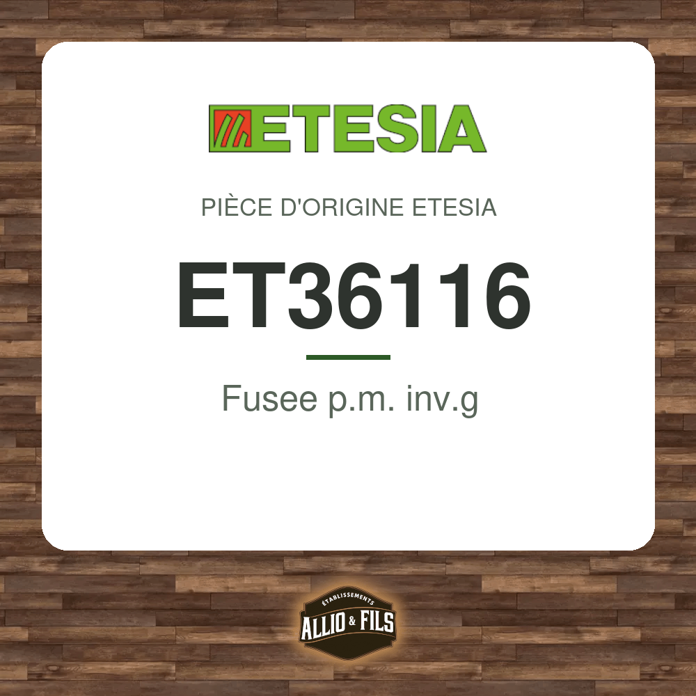 Fusee p.m. inv.g - Etesia ET36116