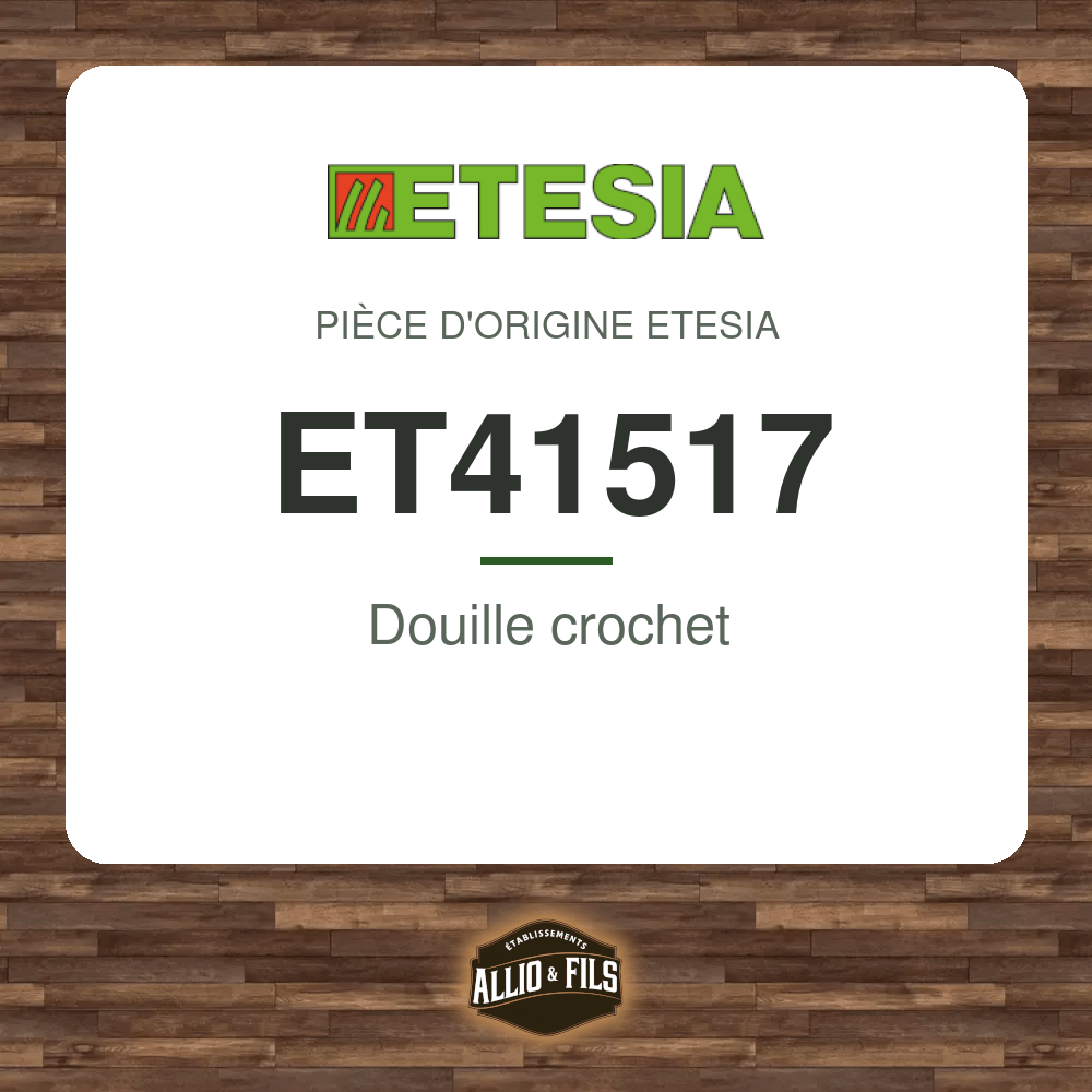 Douille crochet - Etesia ET41517