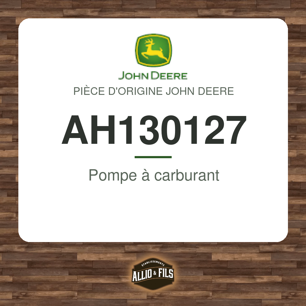 Pompe à carburant - John Deere AH130127