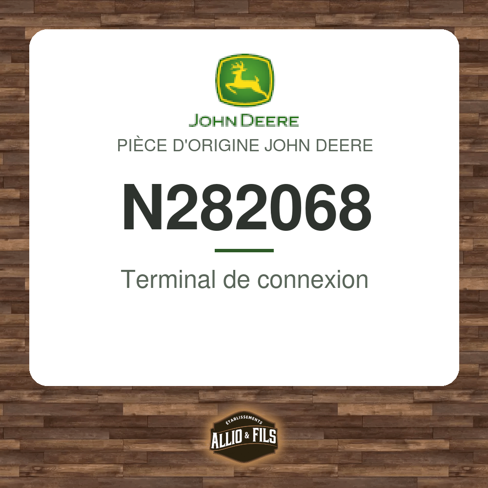 Terminal de connexion - John Deere N282068
