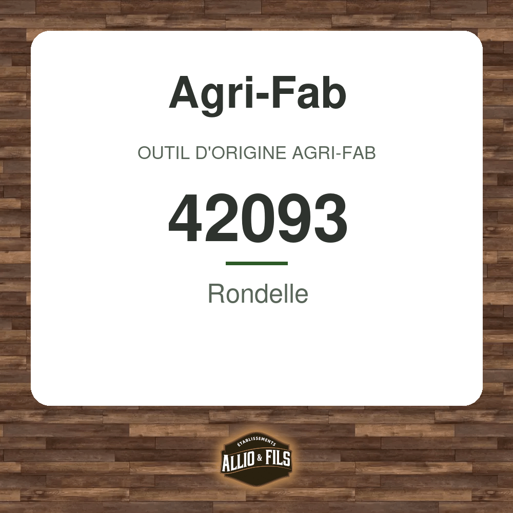 Rondelle - Agri-Fab 42093