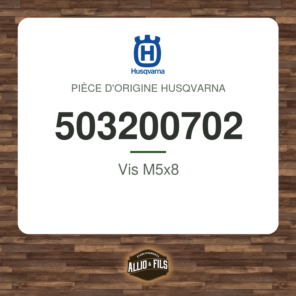 Vis M5x8 - Husqvarna 503200702