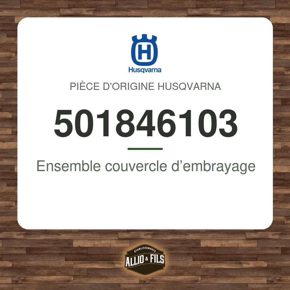 Ensemble couvercle d’embrayage - Husqvarna 501846103