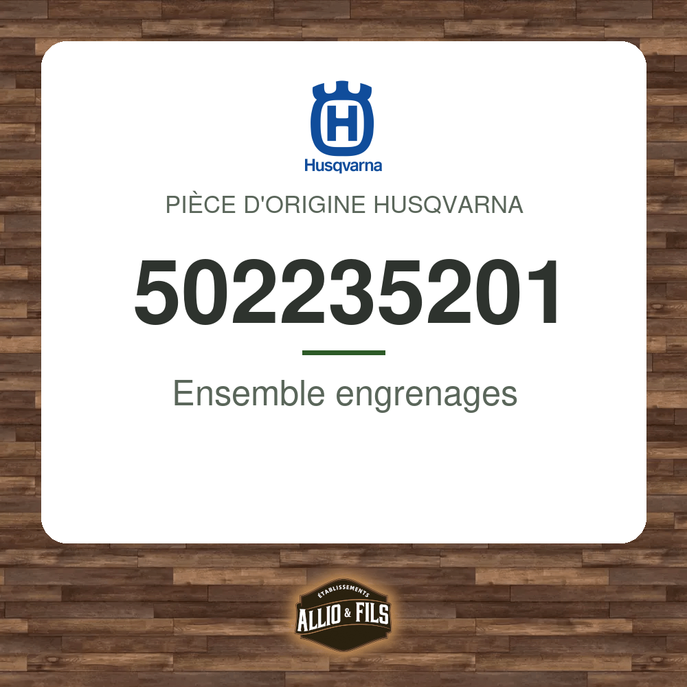 Ensemble engrenages - Husqvarna 502235201