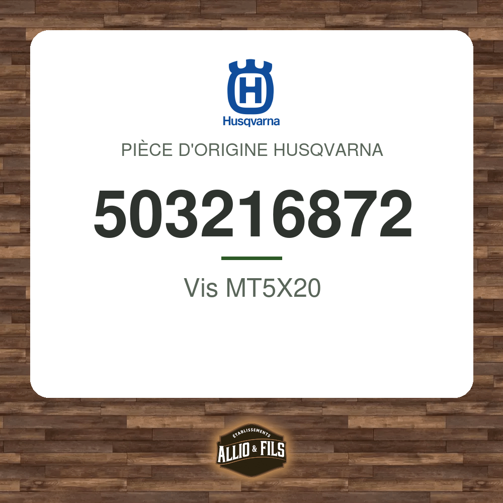 Vis MT5X20 - Husqvarna 503216872