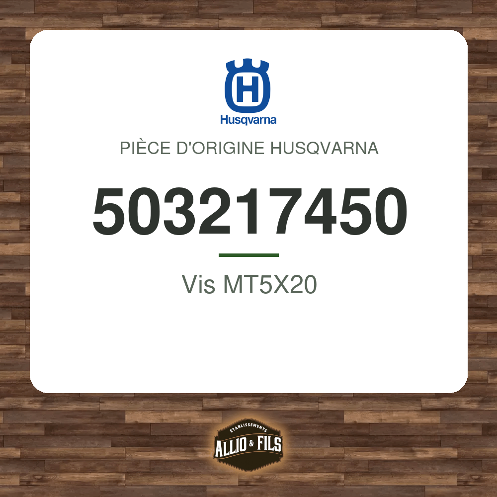 Vis MT5X20 - Husqvarna 503217450