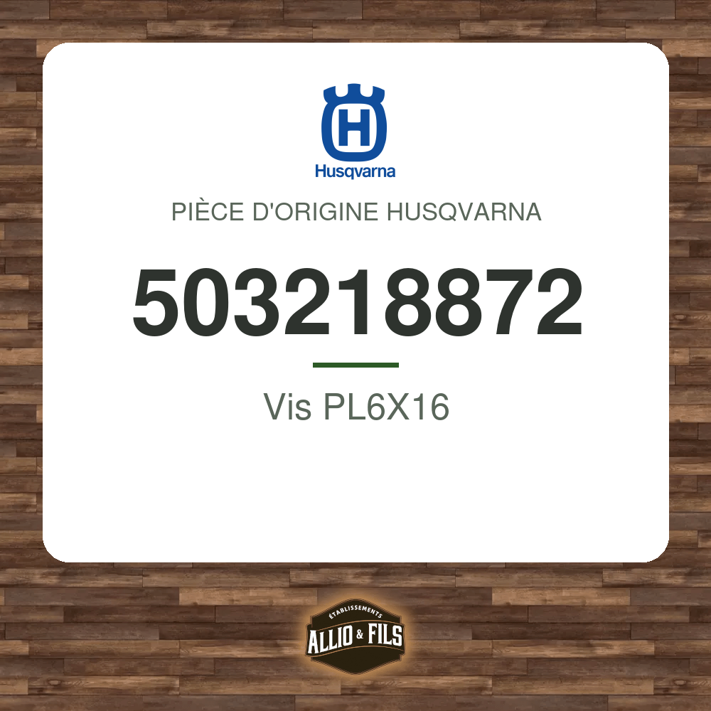 Vis PL6X16 - Husqvarna 503218872