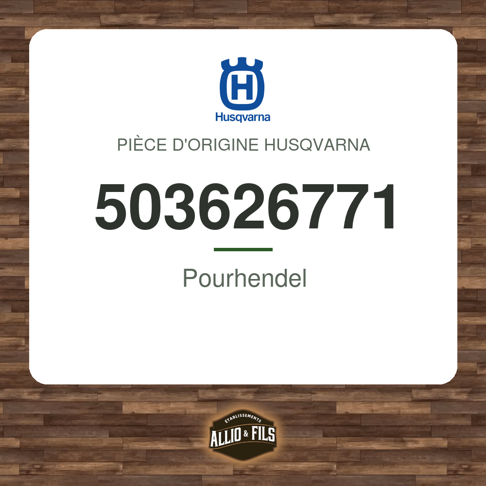 Pourhendel - Husqvarna 503626771