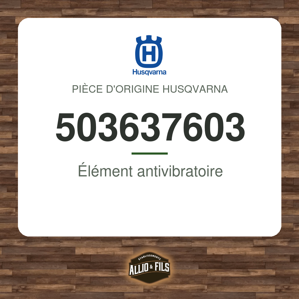 Élément antivibratoire - Husqvarna 503637603