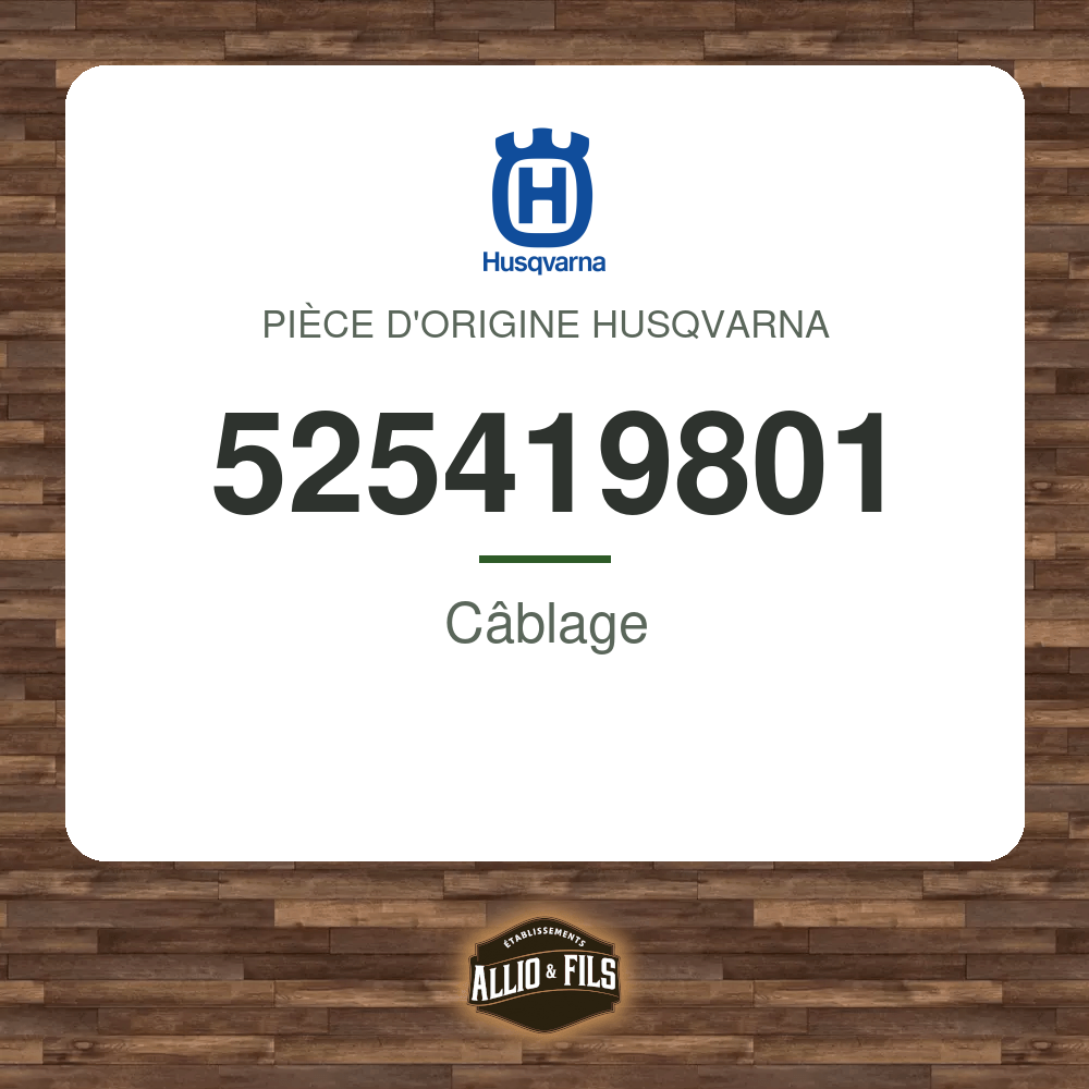 Câblage - Husqvarna 525419801