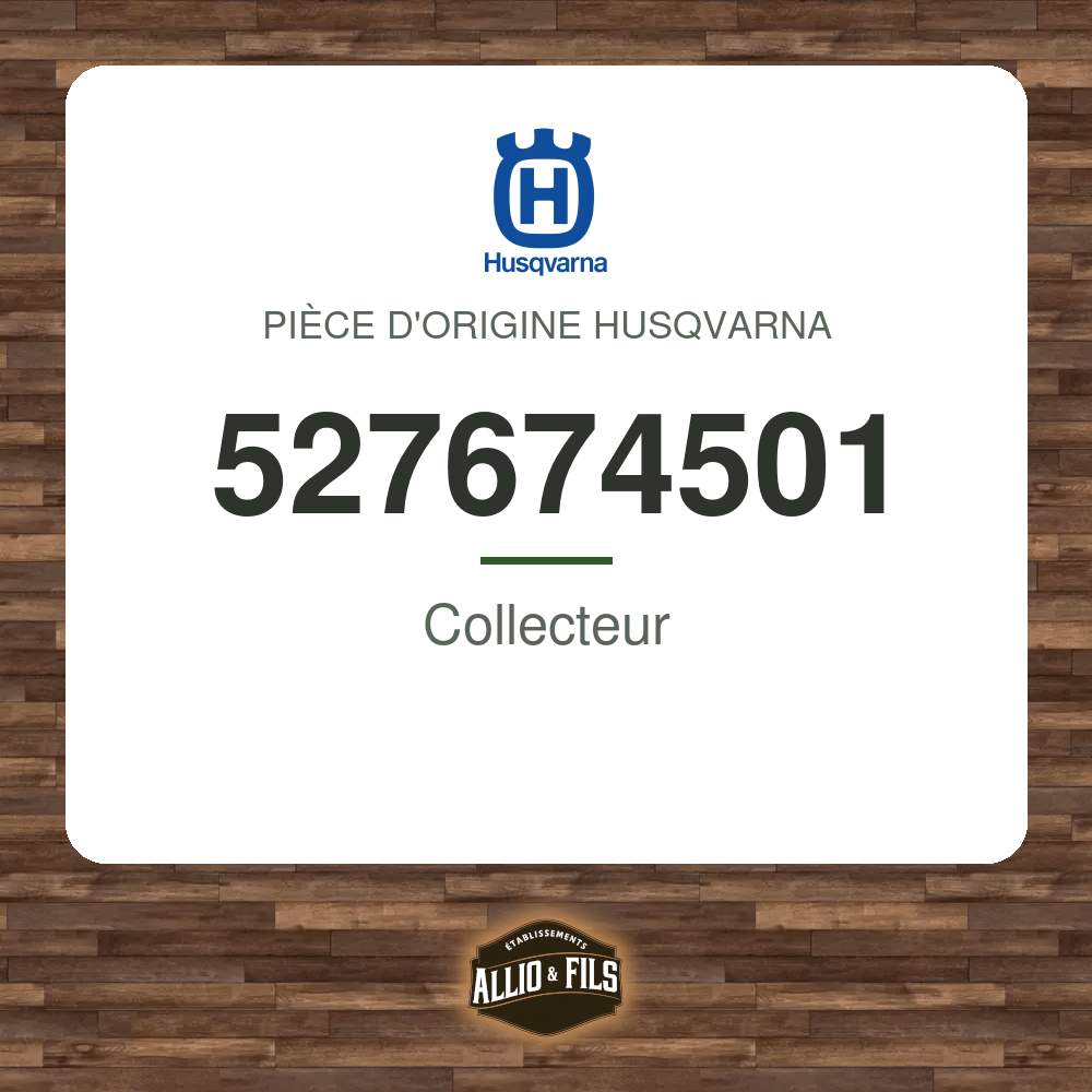 Collecteur - Husqvarna 527674501