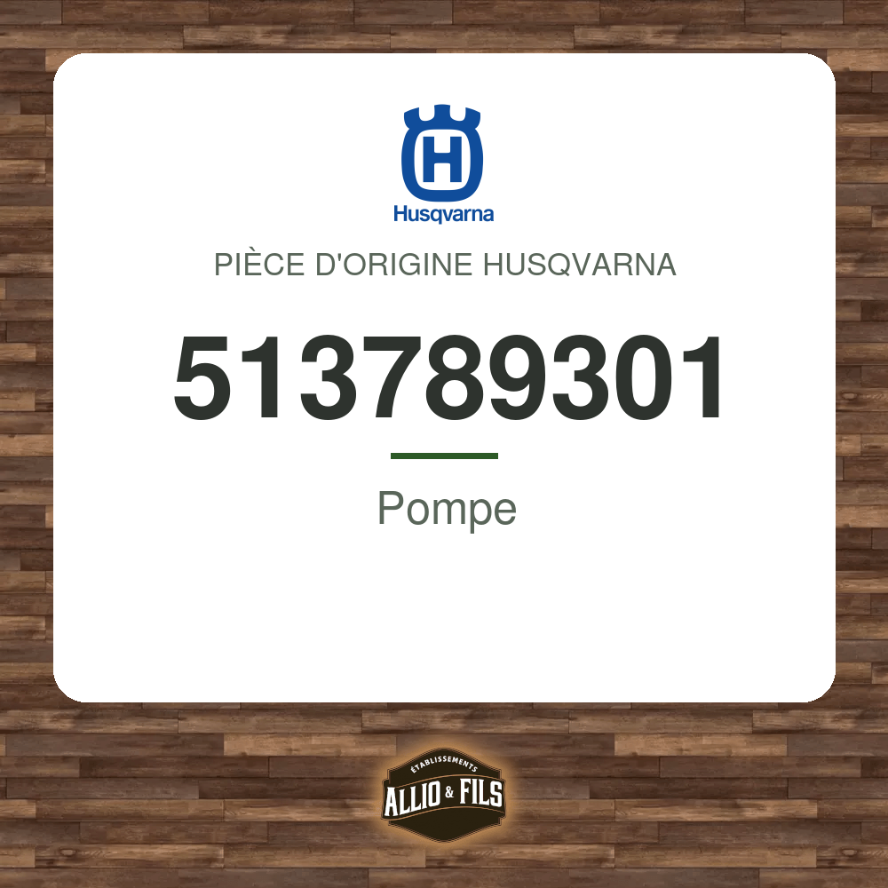 Pompe - Husqvarna 513789301