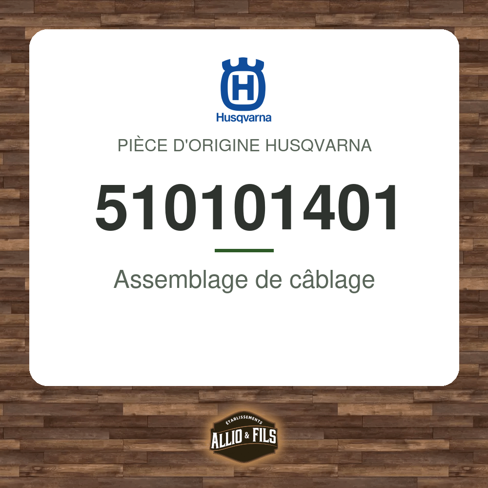 Assemblage de câblage - Husqvarna 510101401