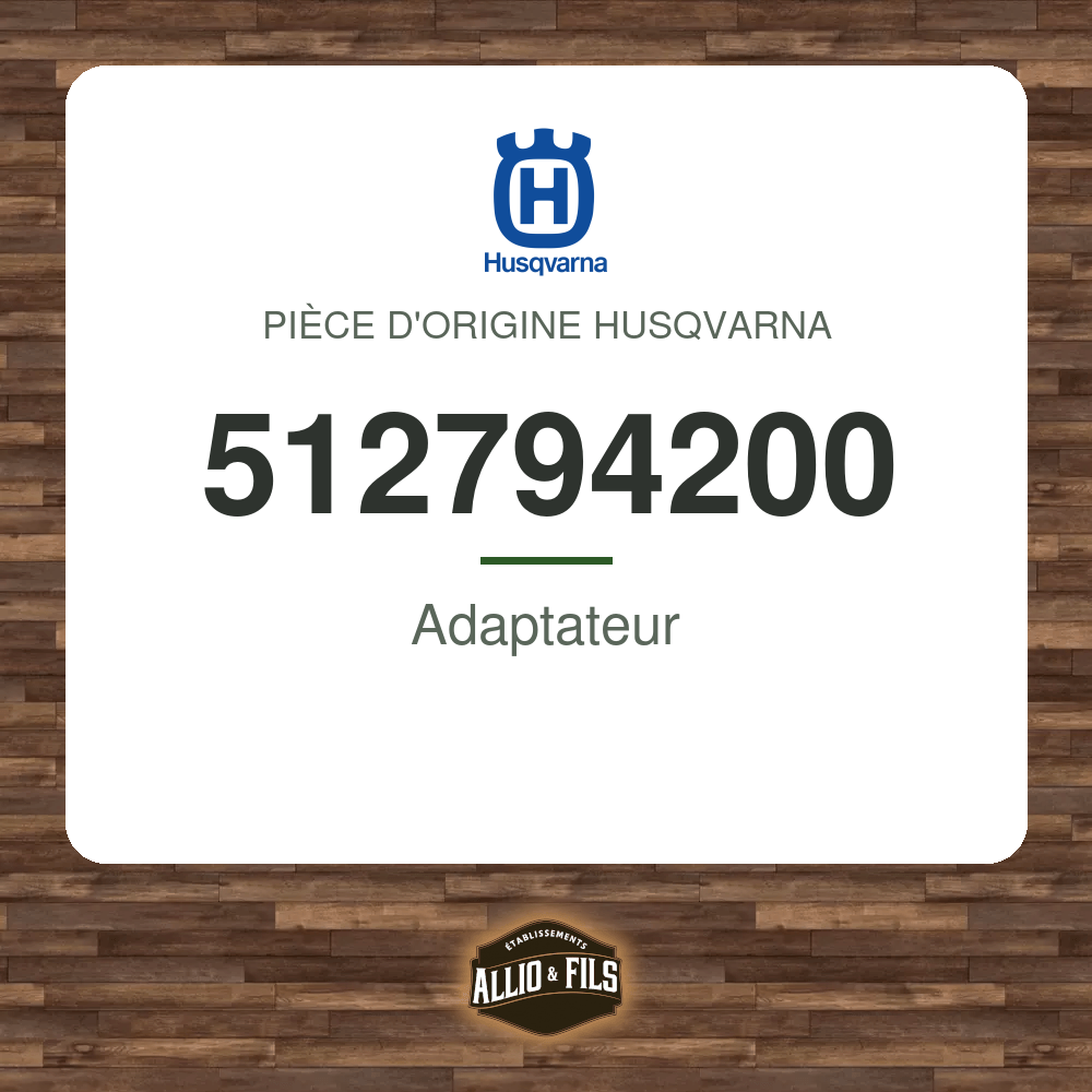 Adaptateur - Husqvarna 512794200