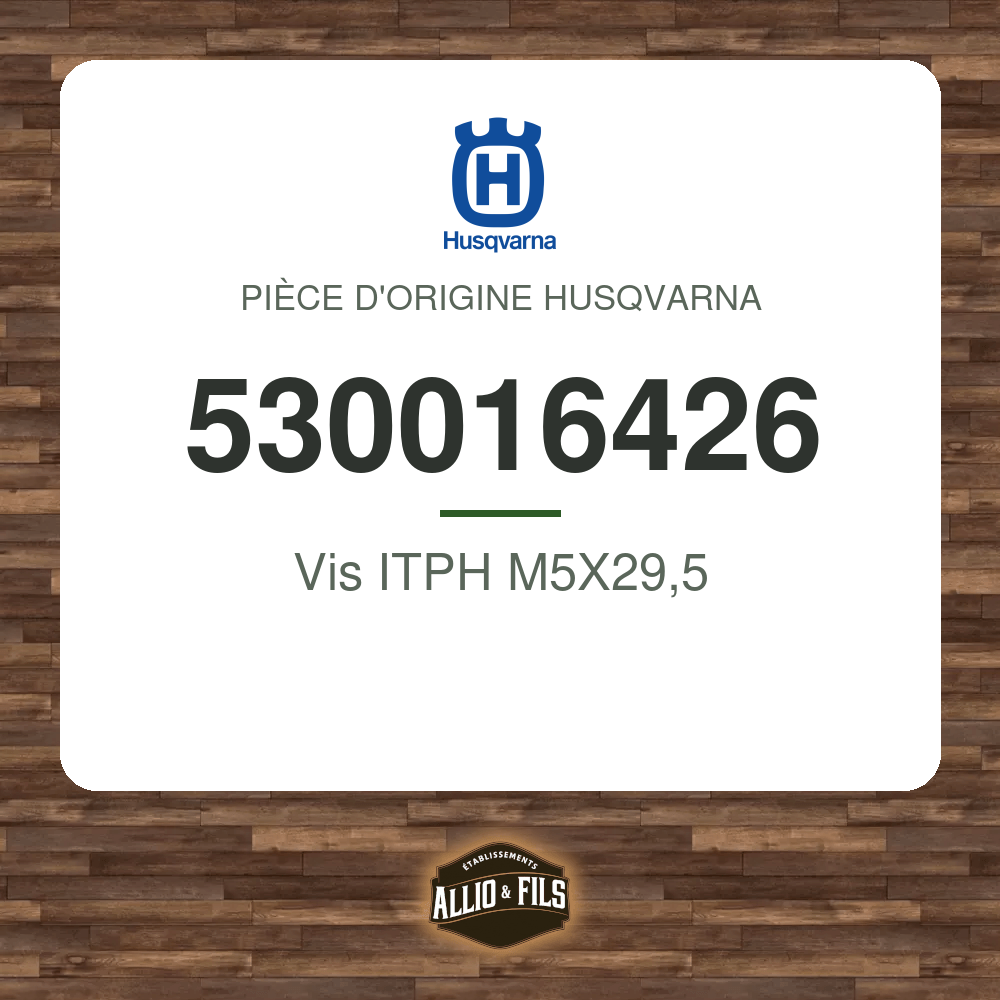 Vis ITPH M5X29,5 - Husqvarna 530016426