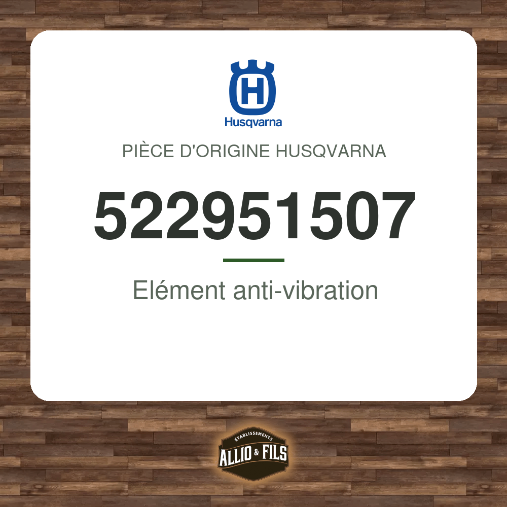 Elément anti-vibration - Husqvarna 522951507