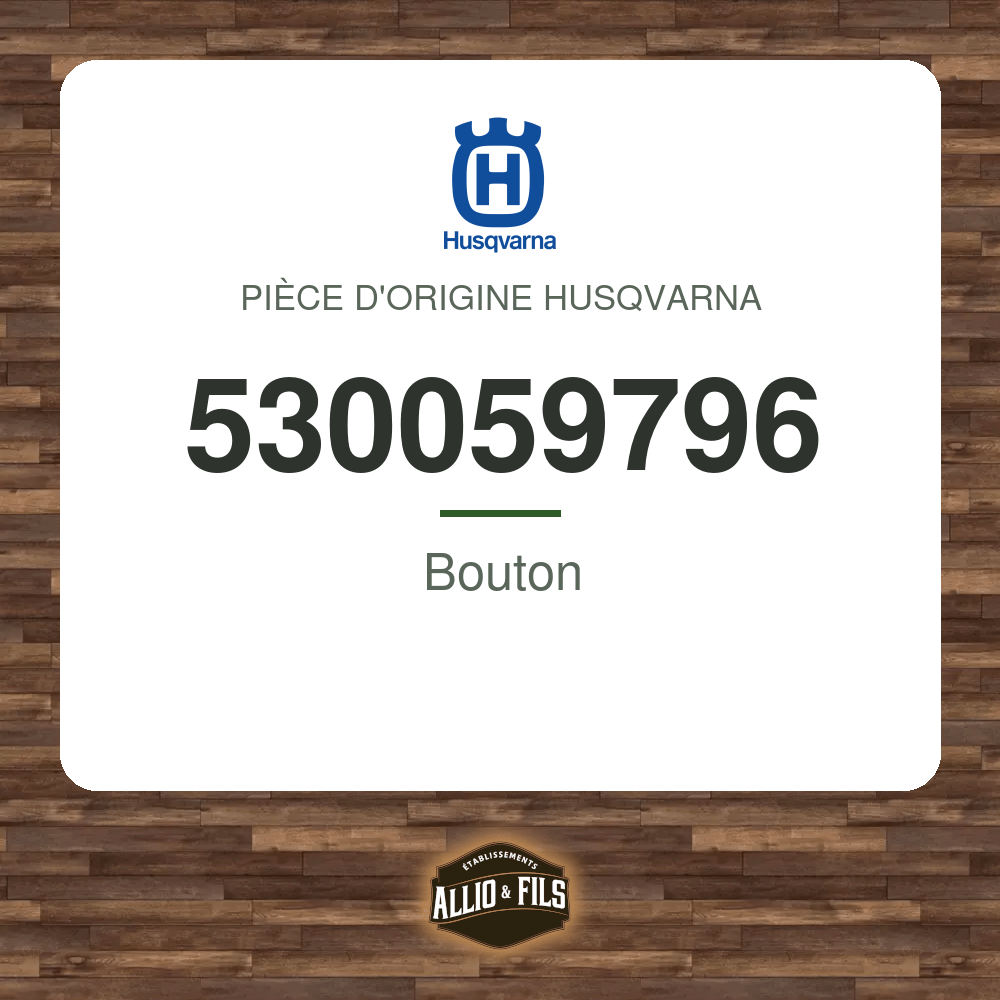 Bouton - Husqvarna 530059796