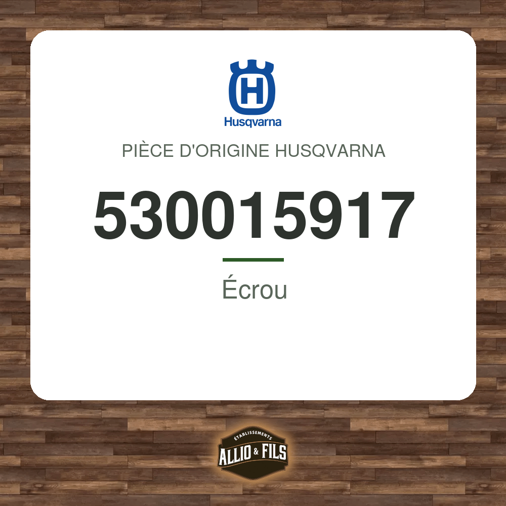 Écrou - Husqvarna 530015917