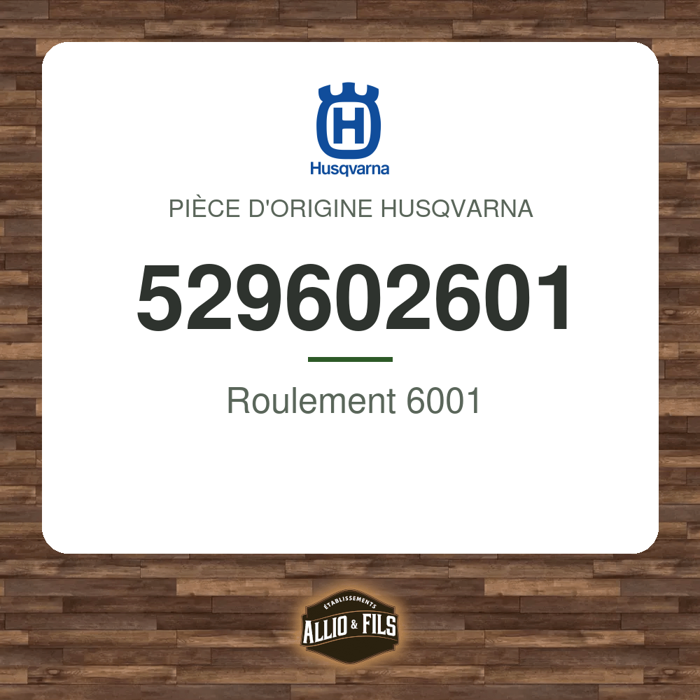 Roulement 6001 - Husqvarna 529602601