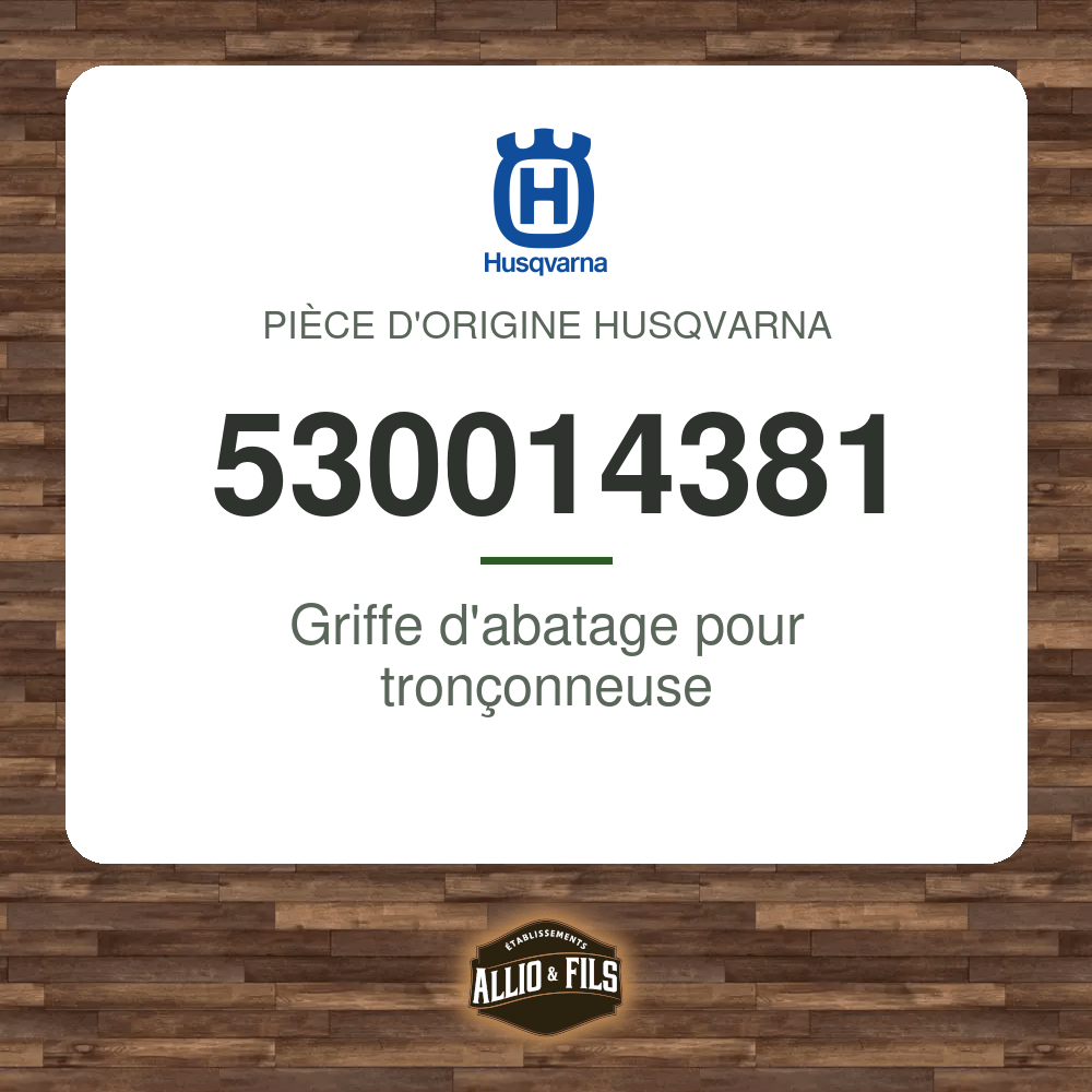 Griffe d'abatage pour tronçonneuse - Husqvarna 530014381