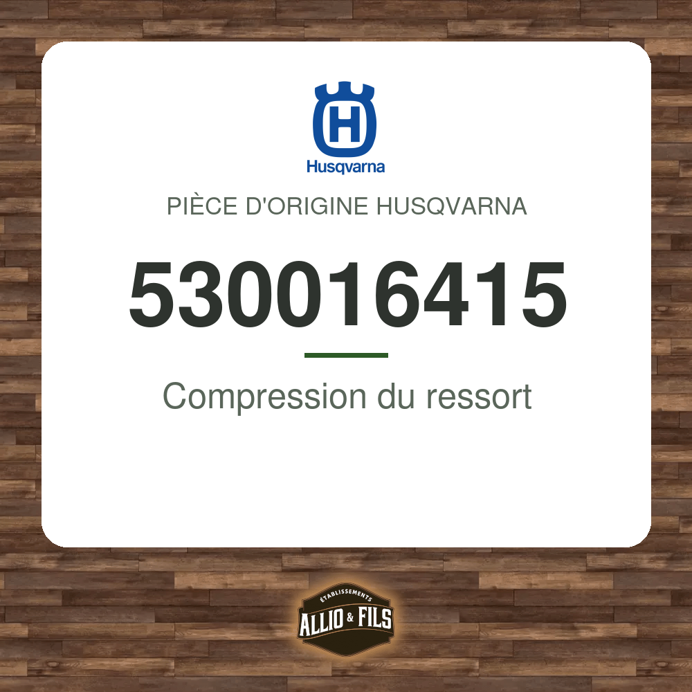 Compression du ressort - Husqvarna 530016415