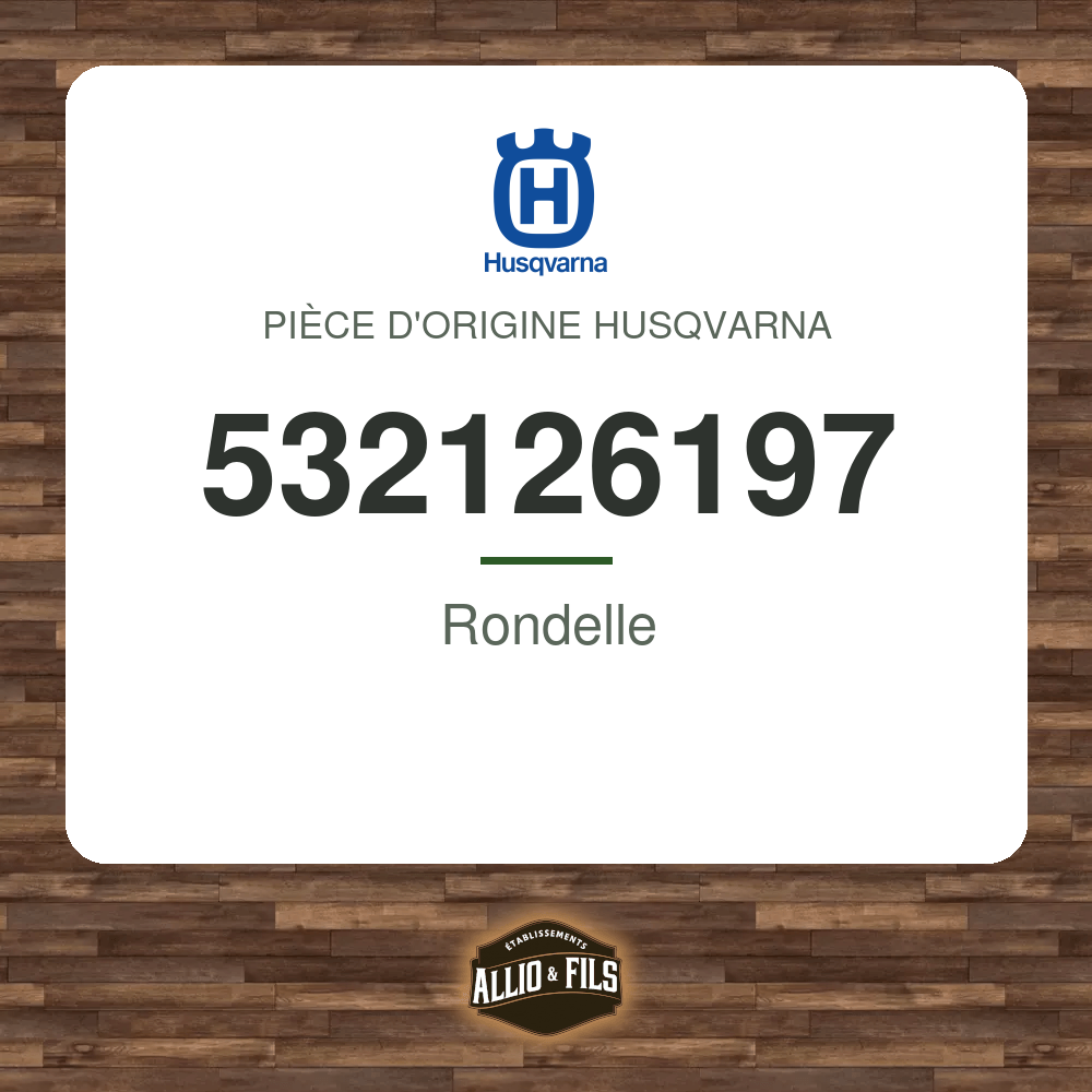 Rondelle - Husqvarna 532126197