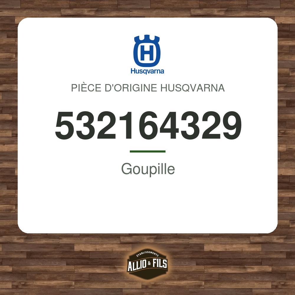 Goupille - Husqvarna 532164329