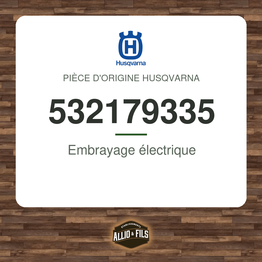 Embrayage électrique - Husqvarna 532179335