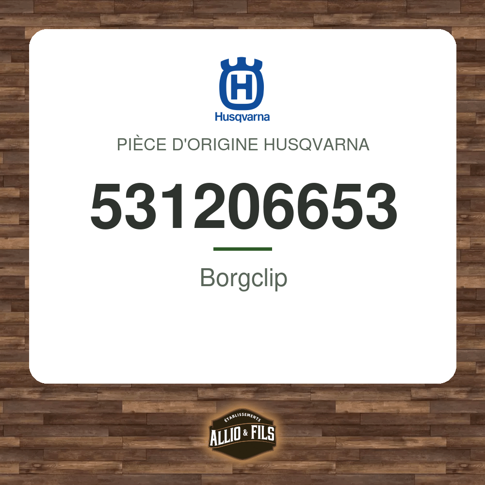 Borgclip - Husqvarna 531206653
